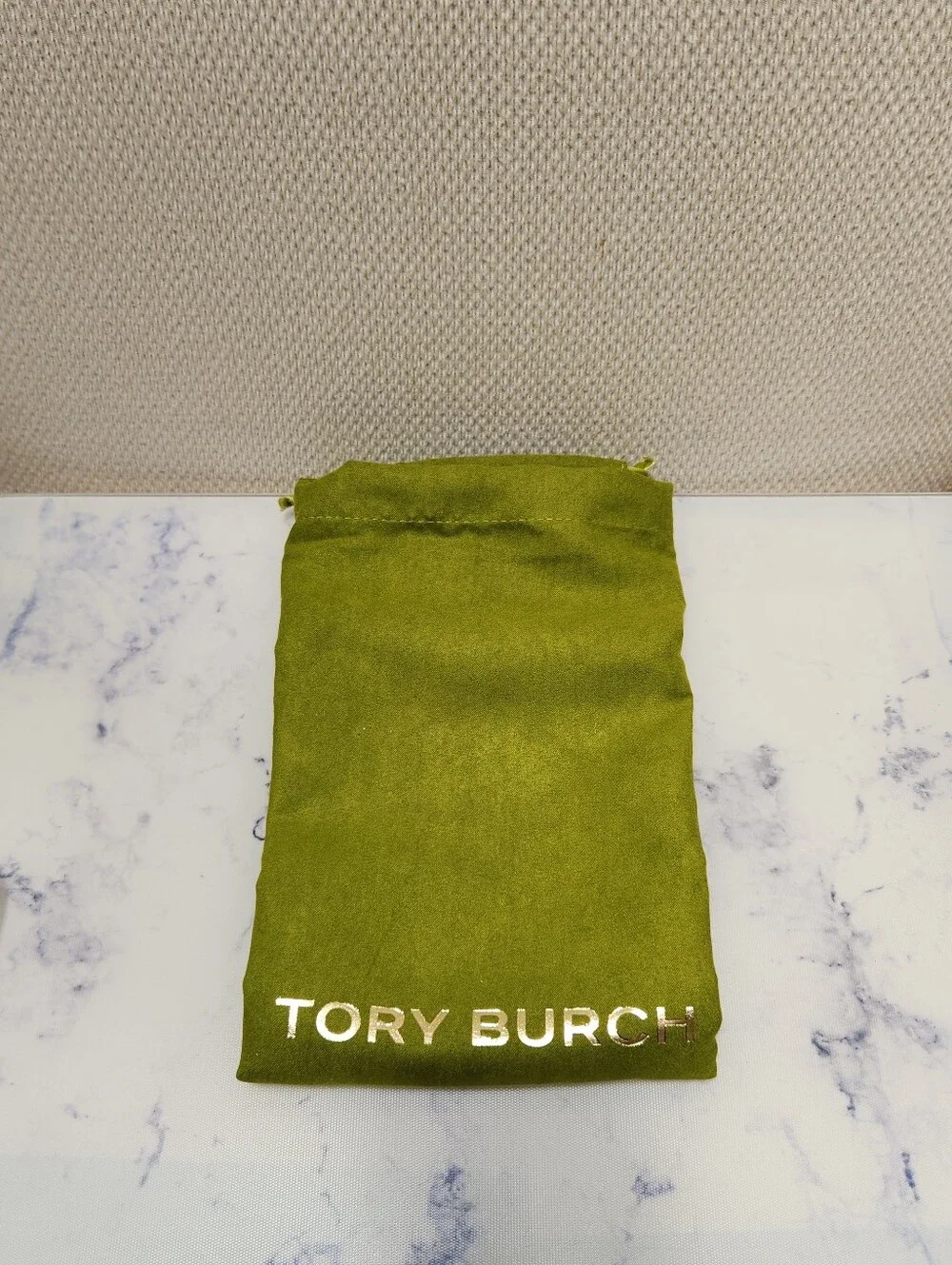 Tory Burch Charlie Quilted Denim Drawstring Shoulder Bag